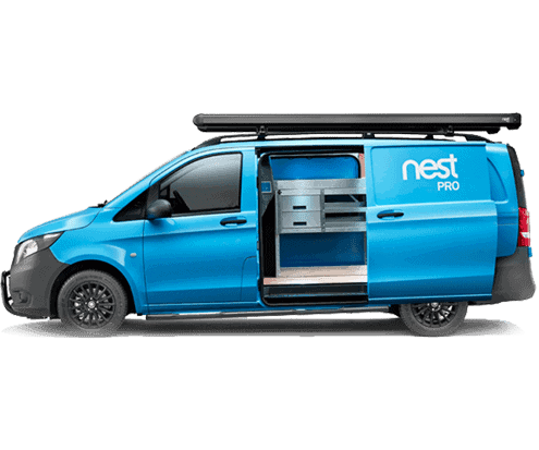 Smart Thermostat installation van for Google Nest Pro service in London